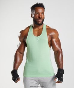 Gymshark Sale Ireland J6J4BH994 Gymshark Men React Stringer Aloe Green