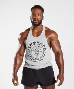 Gymshark Sale J6J4BH1020 Gymshark Men Legacy Stringer Light Grey Marl