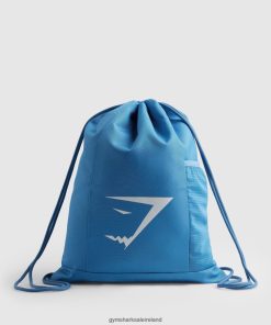 Gymshark Sale J6J4BH1069 Gymshark Unisex Sharkhead Gymsack Coastal Blue