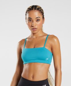 Gymshark Sale J6J4BH114 Gymshark Women Bandeau Sports Bra Comet Blue
