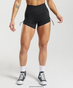Gymshark Sale J6J4BH12 Gymshark Women Legacy Ruched Tight Shorts Black