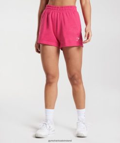 Gymshark Sale J6J4BH15 Gymshark Women Fraction Sweat Shorts Bright Fuchsia