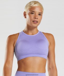 Gymshark Sale J6J4BH217 Gymshark Women Apex Seamless Sports Bra Digital Violet/Dusted Violet