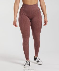 Gymshark Sale J6J4BH238 Gymshark Women Adapt Animal Seamless Leggings Modern Blush Pink/Magenta Brown