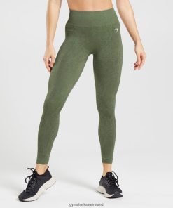 Gymshark Sale J6J4BH271 Gymshark Women Adapt Animal Seamless Leggings Willow Green/Core Olive