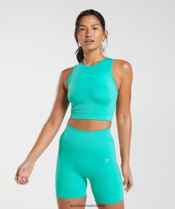 Gymshark Sale J6J4BH473 Gymshark Women Sweat Seamless Midi Tank Paradise Blue