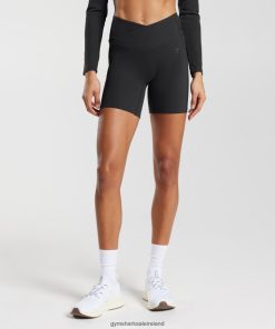 Gymshark Sale J6J4BH47 Gymshark Women Crossover Shorts Black
