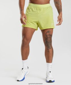 Gymshark Sale J6J4BH537 Gymshark Men Apex Run 4 Shorts Firefly Green