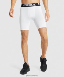 Gymshark Sale J6J4BH567 Gymshark Men Element Baselayer Shorts White