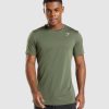 Gymshark Sale J6J4BH627 Gymshark Men Arrival T-Shirt Core Olive