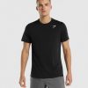 Gymshark Sale J6J4BH654 Gymshark Men Arrival Regular Fit T-Shirt Black