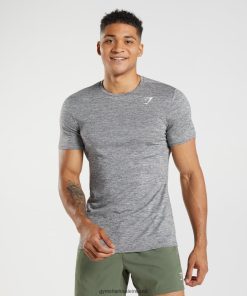 Gymshark Sale J6J4BH660 Gymshark Men Arrival Marl T-Shirt Silhouette Grey/Light Grey Marl