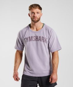 Gymshark Sale J6J4BH723 Gymshark Men Power Washed Rag Top Shaded Lilac