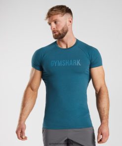 Gymshark Sale J6J4BH753 Gymshark Men Apollo T-Shirt Atlantic Blue