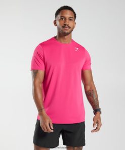 Gymshark Sale J6J4BH774 Gymshark Men Arrival T-Shirt Bright Fuchsia