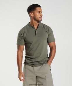 Gymshark Sale J6J4BH783 Gymshark Men Rest Day Commute Polo Shirt Dusty Olive