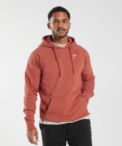 Gymshark Sale J6J4BH804 Gymshark Men Crest Hoodie Persimmon Red