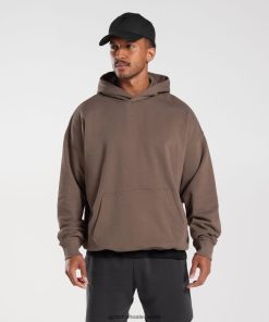 Gymshark Sale J6J4BH876 Gymshark Men Rest Day Essentials Hoodie Truffle Brown