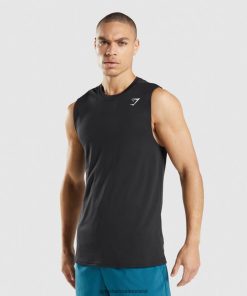 Gymshark Sale J6J4BH915 Gymshark Men Arrival Sleeveless T-Shirt Black