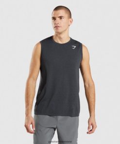 Gymshark Sale J6J4BH927 Gymshark Men Arrival Seamless Tank Black Marl