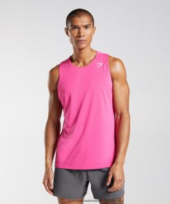 Gymshark Sale J6J4BH957 Gymshark Men Arrival Tank Bright Fuchsia