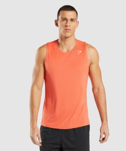 Gymshark Sale J6J4BH969 Gymshark Men Arrival Tank Papaya Orange