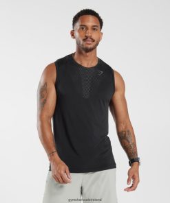 Gymshark Sale J6J4BH972 Gymshark Men Apex Tank Black/Silhouette Grey