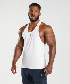 Gymshark Sale J6J4BH981 Gymshark Men React Stringer White
