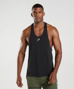 Gymshark Sale J6J4BH984 Gymshark Men React Stringer Black