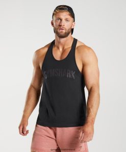 Gymshark Sale J6J4BH987 Gymshark Men Power Stringer Black